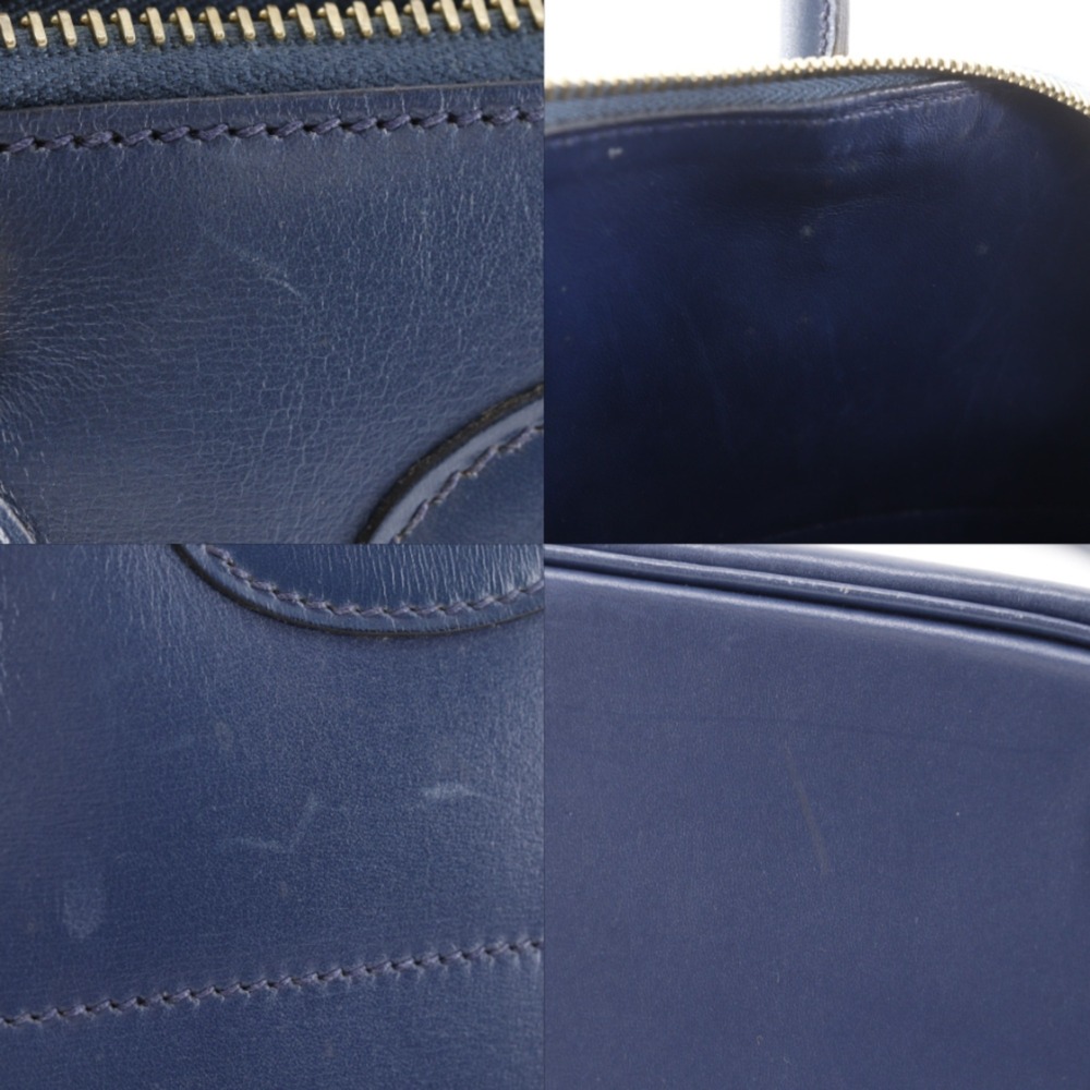 Hermes Bolide 31 Handbag, 2-Way Shoulder Bag x Veau Tadelakt Blue Marine, 199... - Picture 9 of 16